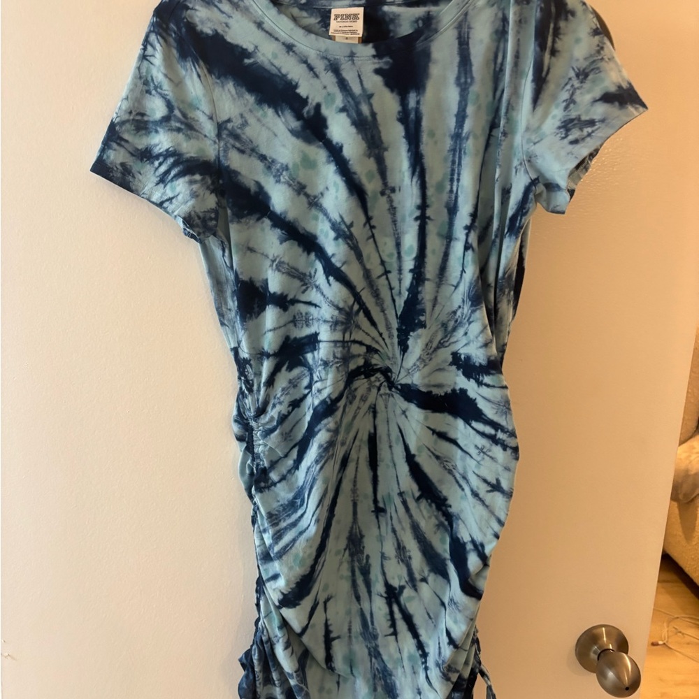 Spencer Jeremy Blue Tie-Dye Dress